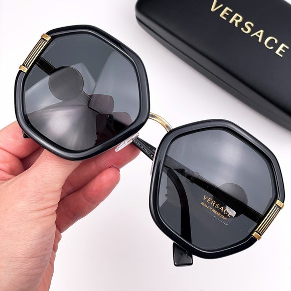 Versace Accessories - 🔥  Versace VE4413 GB1/87 Sunglasses Black Gray Women